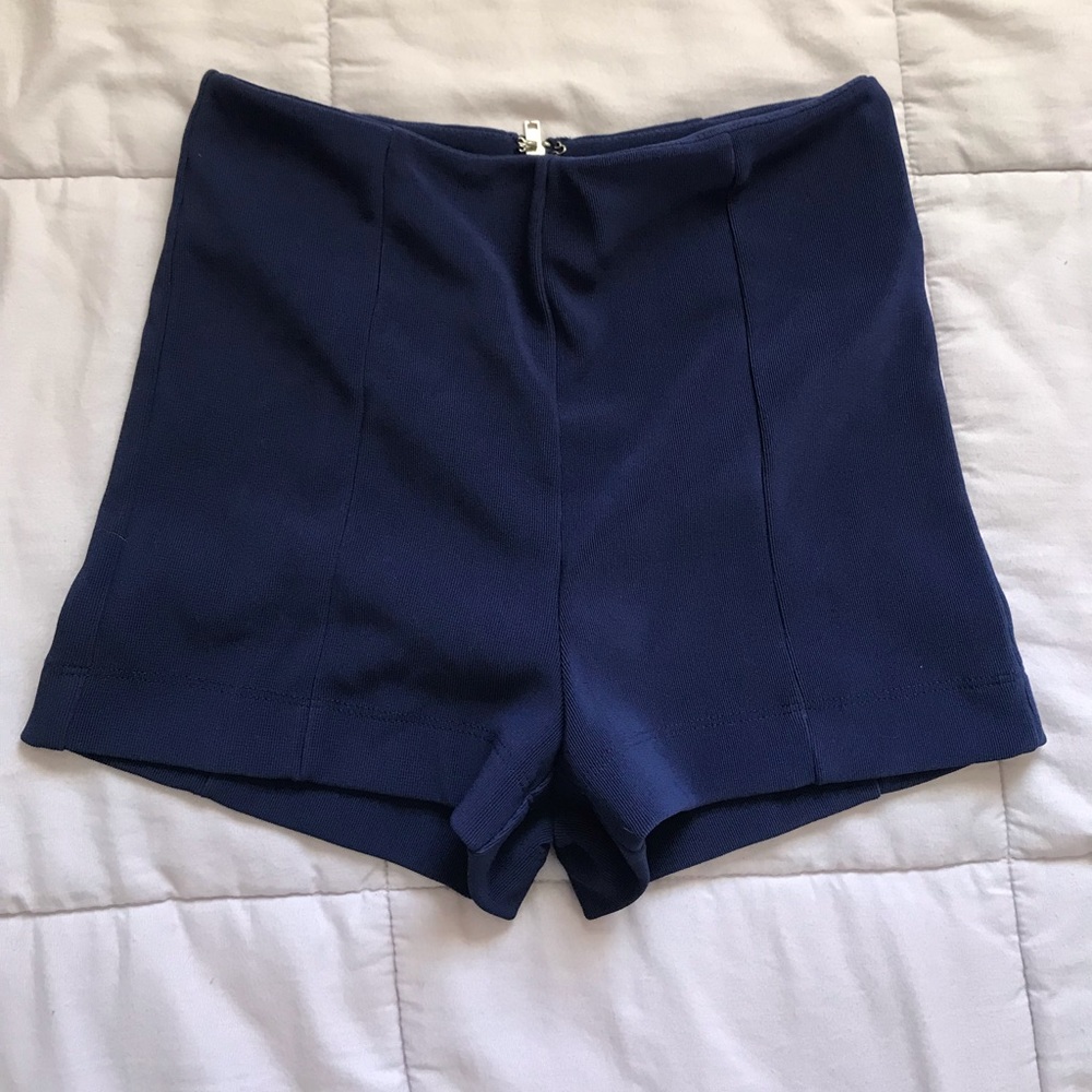 Navy blue pinup shorts